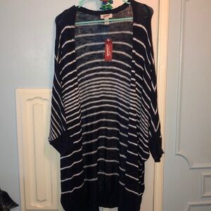 Arizona jean co Long cardigan navy striped